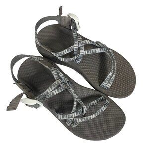 Chaco Womens Sandals Size 7 Gray Strappy Adjustable Ankle Arch Support Shoes